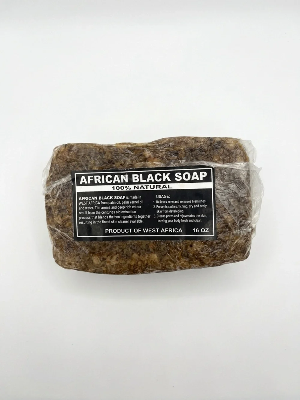African Black Soap - Natural Cleansing Bar (Brown)